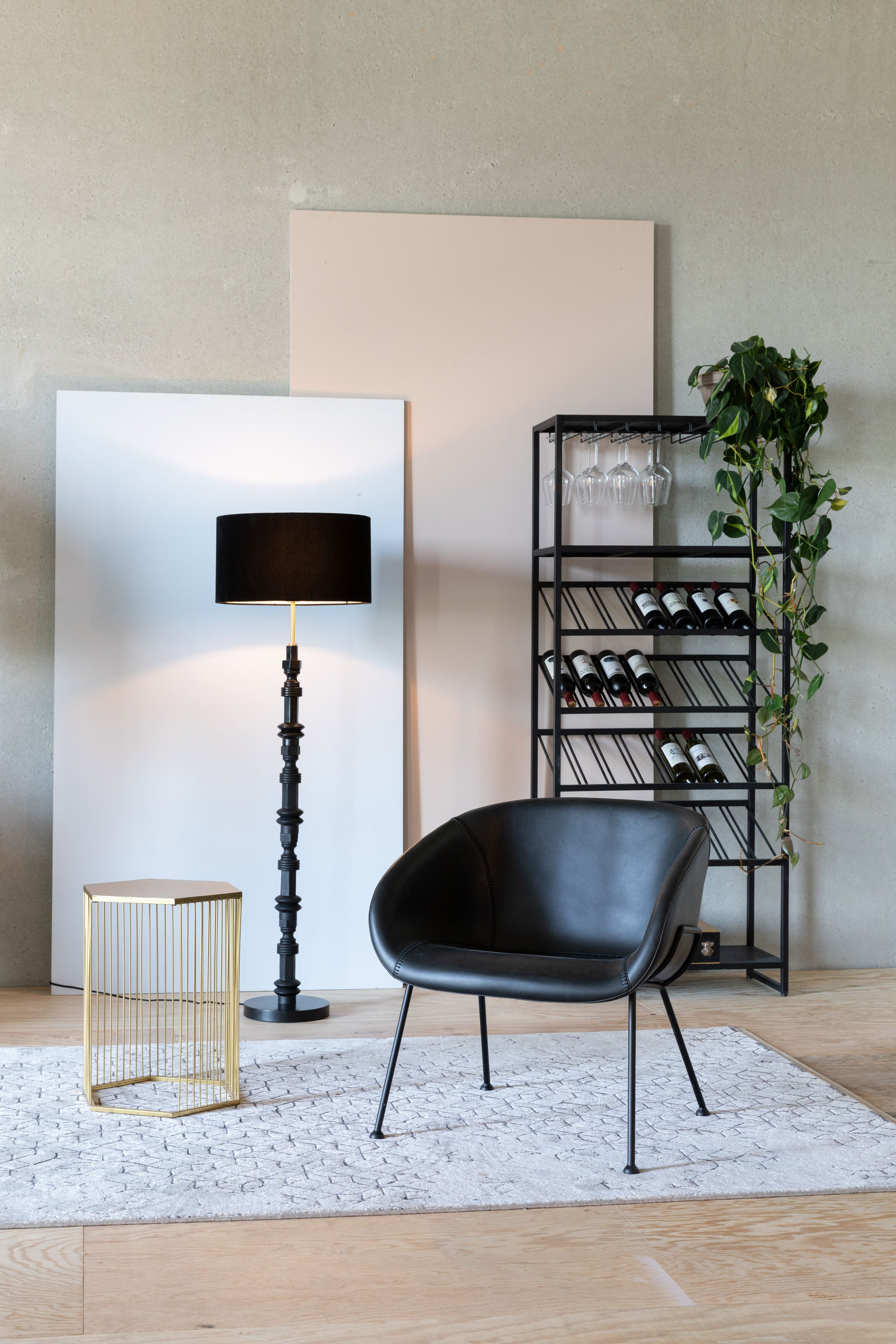 Zuiver Totem Black Floor Lamp
